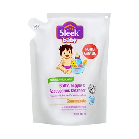 Promo Sleek Baby Nipple Pouch Pembersih Perlengkapan Anak 450 Ml