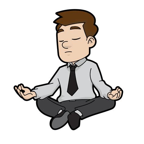Filecartoon Meditating Mansvg Wikimedia Commons