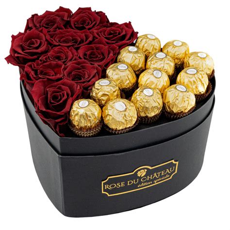 Flower Box Z Ferrero Rocher - Ferrero Rocher Box | Sklep z kwiatami online Rose du Château