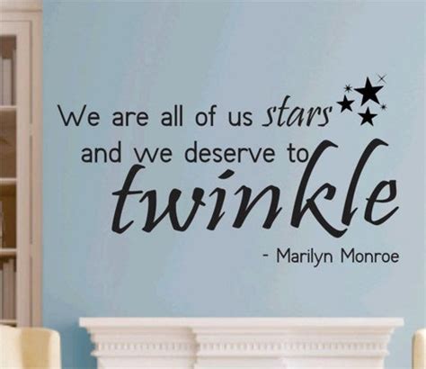 Items Similar To We Are All Of Us Stars Quote Marilyn Monroe Wall Decal