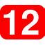 Number 12 Red Background Clip Art At Clkercom  Vector Online