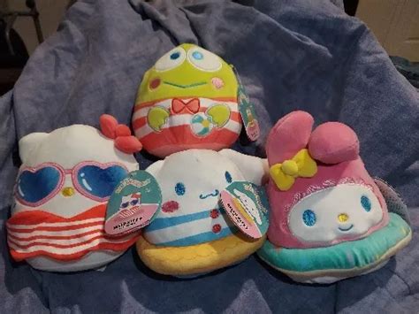 Squishmallows Hello Kitty And Friends Cinnamoroll My Melody Keroppi Set