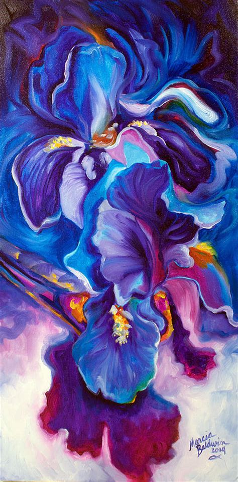Iris Abstract The Shadow Of Your Smile Painting By Marcia