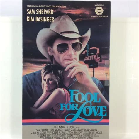 Fool For Love Vhs 1985 Mgm Book Box Sam Shepard Kim Basinger Drama 2473 Picclick