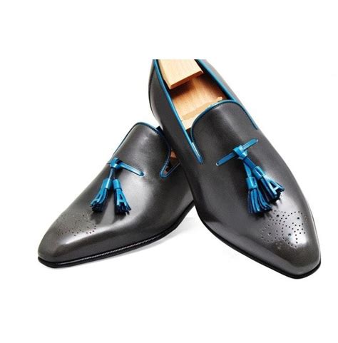 Do you want to be a fashionable man? Handmade Men Shoes Mens Black Tassels Leather Shoes ...