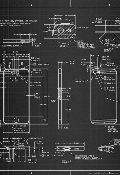Iphone 5 Wallpaper Blueprint