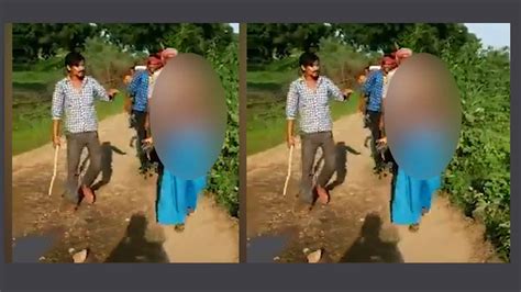 Madhya Pradesh Young Tribal Woman Beaten Up Paraded Half Naked Over Inter Caste Affair Video