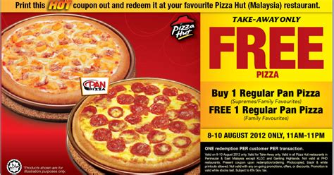 Save up to 51% off on wow everyday value meals and buy 1 get 1 free offers. I Love Freebies Malaysia: Promotions > Pizza Hut Buy 1 ...