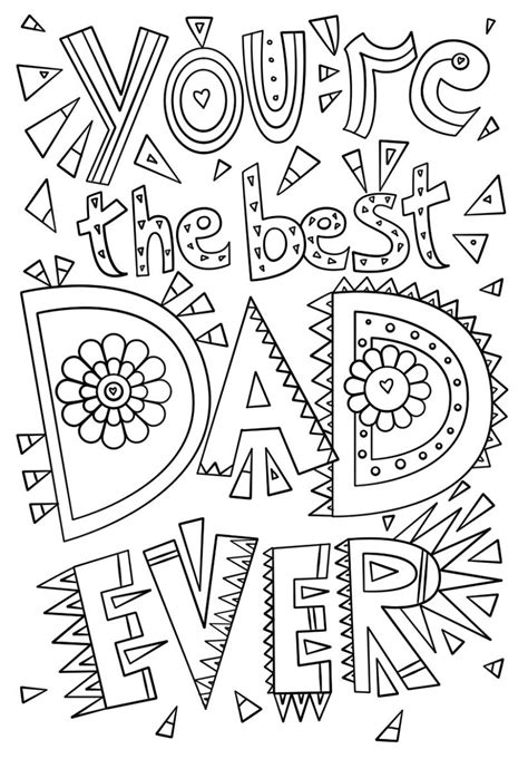 Fathers Day Printable Coloring Page Happy Fathers Day Grandpa