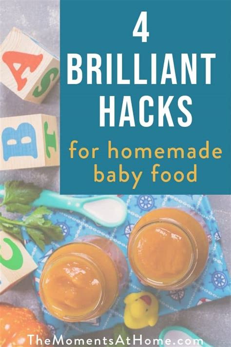 Homemade Baby Food 4 Brilliant Mom Hacks