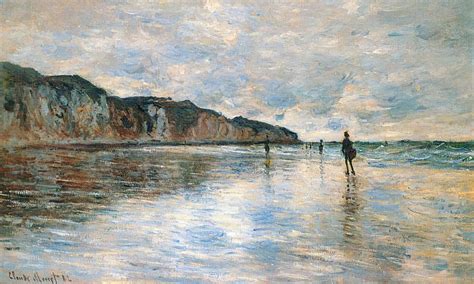 Low Tide At Pourville — Claude Oscar Monet