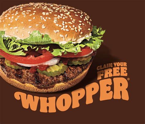 Free Whopper (Original or Plant Based) Via App @ Burger ...