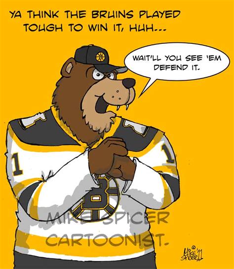Mike Spicer Cartoonist Caricaturist The Bruins 2011 12