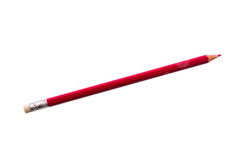 Red Pencil On A White Background Red Tool Drawing Office Png