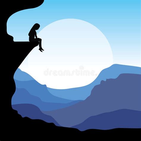 Falling Off A Cliff Drawing