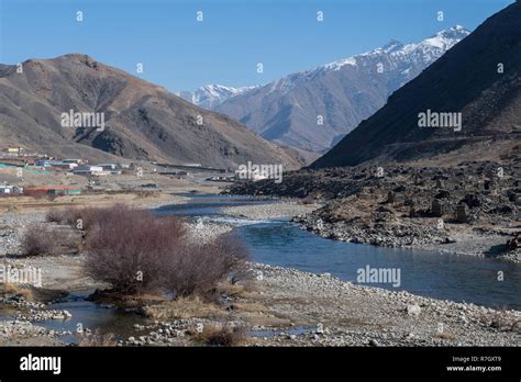 View Of Panjshir Valley Panjshir Province Afghanistan Stock Photo Alamy