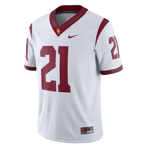 Both from jersey, one of the channel. Nike USC Trojans Game Football Jersey - #21 White