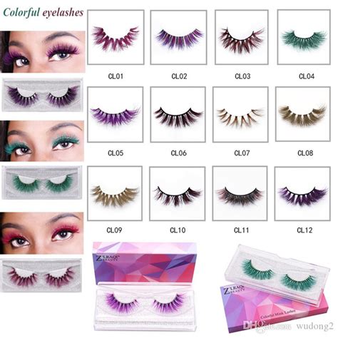 2019 Newest Colorful Eyelash 12styles Light Soft Charming Eyes