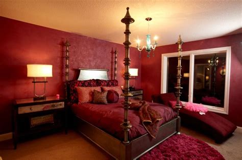 Using a curtain room divider can also make getting up for those. Master Bedrooms in Rich Red Hues - Interiors By Color