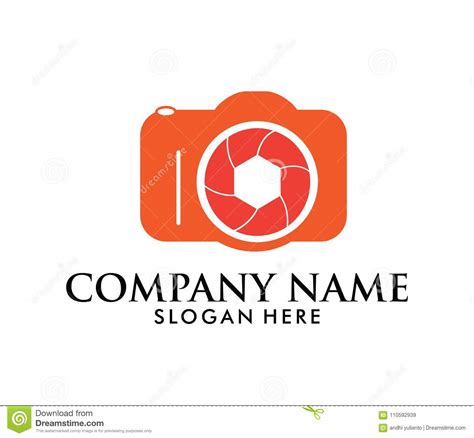 Photography Camera Icon Logo Vector Design Stock