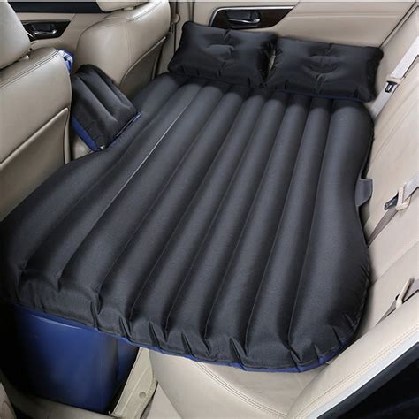 Ipree Suv Inflatable Air Mattresses Car Back Seat Sleep Bed Camping Travel Flocking Pad Cushion