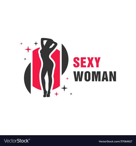 Modern Sexy Woman Logo Royalty Free Vector Image