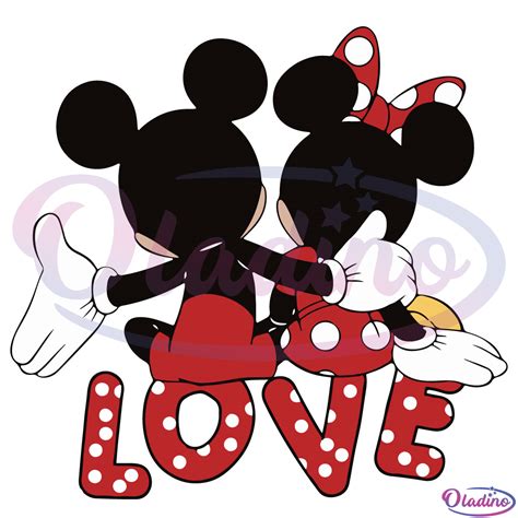 Svg Digital File Love Mickey Mouse Papercraft Paper Party And Kids Etna