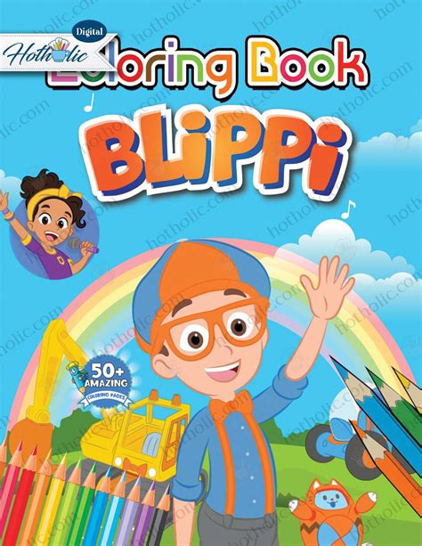 Blippi Coloring Book Blippi Book For Kids Journey Into A World Of Color