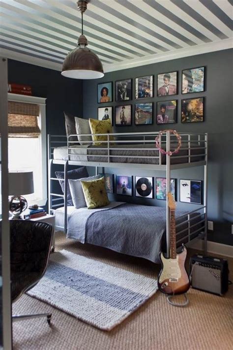 10 Interesting Music Themed Bedrooms Vintage Industrial Style