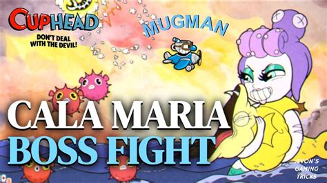 Cuphead Cala Maria Boss Fight S Rank Expert Mode Youtube