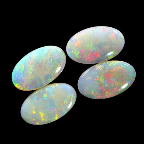 257cts 4pcs Crystal Fire Opals Calibrated Ws760