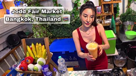 Smoothies Served By An Angel Jodd Fairs Market Bangkok Thailand Youtube