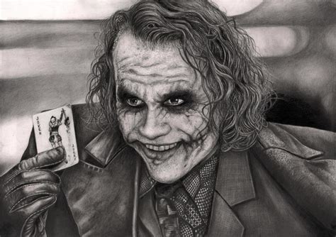 The Joker Graphite Drawing By Pen Tacular Artist On