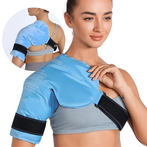 Buy REVIX Shoulder Ice Pack for Injuries Reusable Gel Ice Wrap for