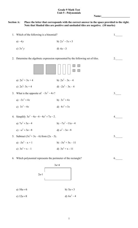 10 Grade 9 Math Worksheets Worksheets Decoomo