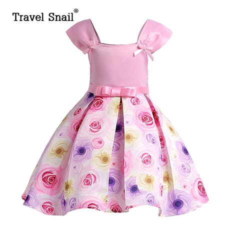 Travel Snail 3 8 Yrs Girls Sleeveless Dresses For Kids Customs For