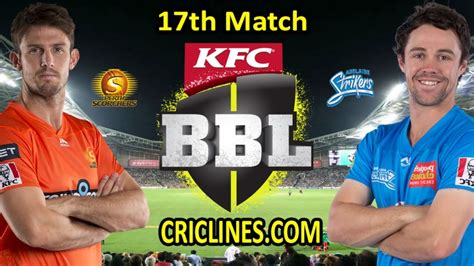 Perth Scorchers Vs Adelaide Strikers 17th Match Live Cricket Youtube