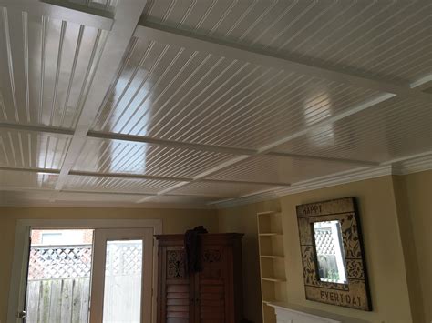 White Beadboard Ceiling 10 Diy Projects How To Install Beadboard