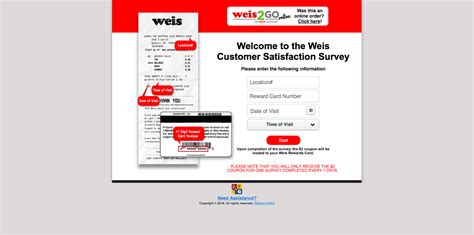 Take Weis Survey To Win 2 In Your Weis Reward