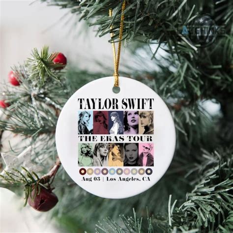 Taylor Swift Christmas Ornament 2 Sided The Eras Tour Taylor Swift