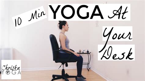 Try them during the commercials while watching tv. Yoga At Your Desk - 10 Min Office Yoga Stretches - Chair ...