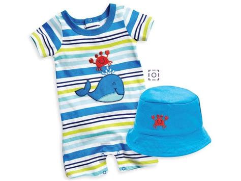 This fun set includes a sea turtle, an octopus, a fish, and a crab. Babies R Us Whale & Crab 2-Piece Set | Summer outfits ...