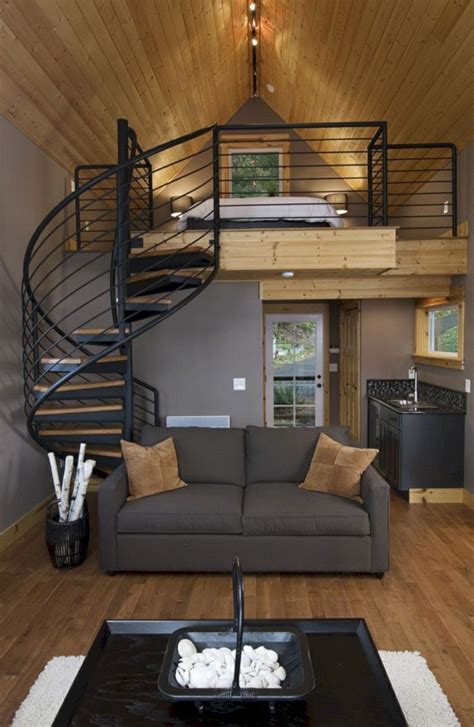 Modern Spiral Stairway Design For Awesome Living Room Ideas With Images Tiny Loft Loft