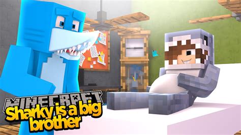 Minecraft Adventure Sharky And Scuba Steve Sharkys Mam Is Having A