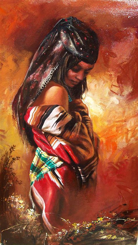 Gipsy Girl Painting By Alim Adilov Fine Art America