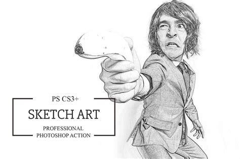 Pencil Sketch 2 Photoshop Action Invent Actions