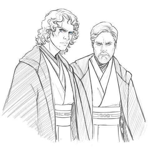 Disegni di Obi Wan Kenobi da Colorare