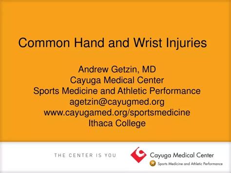 Ppt Common Hand And Wrist Injuries Powerpoint Presentation Free My