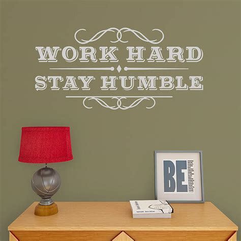 Work Hard Stay Humble Wall Decal Shop Fathead For Wall Art Décor