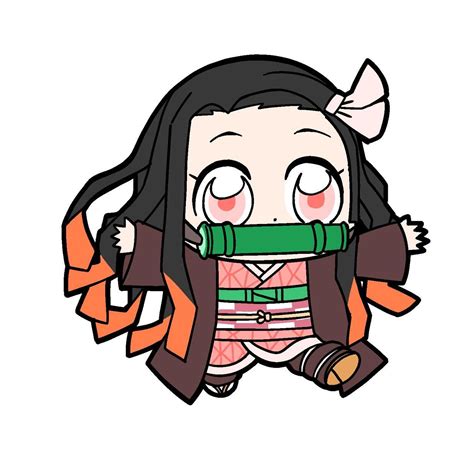 Lift your spirits with funny jokes, trending memes, entertaining gifs. Nezuko Cute Sticker | Sticker in 2020 (With images) | Chibi